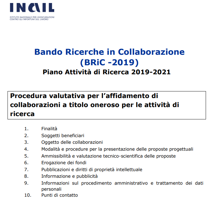 bando bric 2019