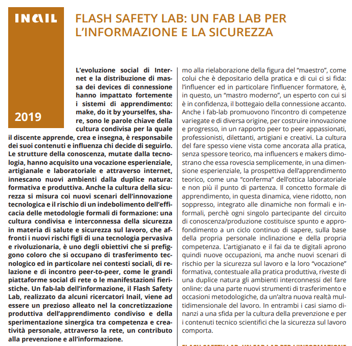 UN FAB LAB PER L’INFORMAZIONE E LA SICUREZZA