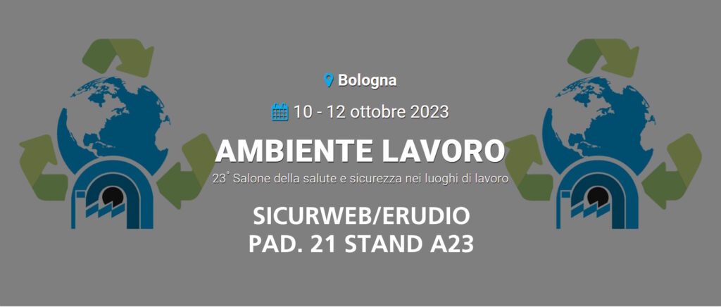 AMBIENTE LAVORO dal 10 al 12 ottobre 2023 - PAD. 21 STAND A23