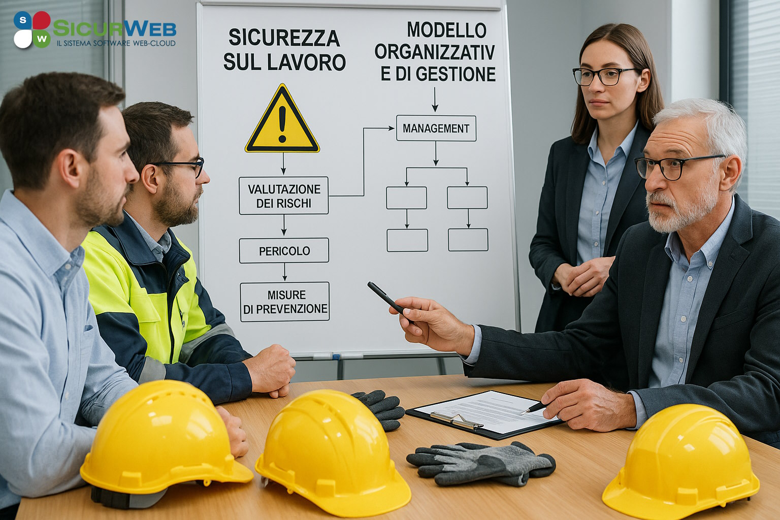 Sicurezza sul Lavoro e Modello Organizzativo e di Gestione. icurweb può supportare concretamente un azienda nell’adozione di un SGSL e di un MOG.